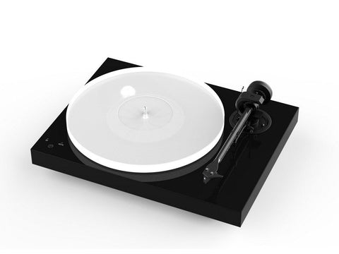 X1 Turntable Piano Black with 2M Red