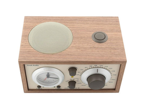 Model Three BT Clock Radio with USB Beige Walnut