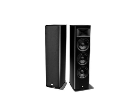 HDI-3800 2.5 way, 3 x 8” Floor Standing Loudspeaker Black Gloss Pair