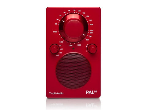 PAL BT Portable AM/FM Radio with Bluetooth Red