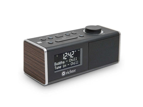 Wake RR40WAL DAB+ Digital Alarm Clock Radio Walnut