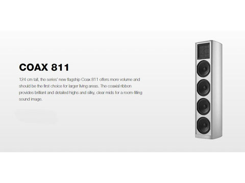 Coax 811 Floorstanding Speaker Pair Black