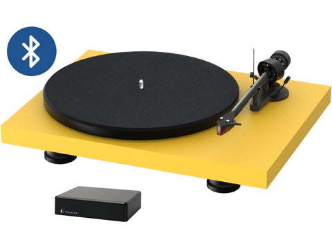 Debut Carbon Evo Turntable Satin Golden Yellow with Phono Box E BT