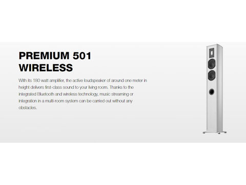 Premium 501 Wireless Floorstanding Speaker Pair Black