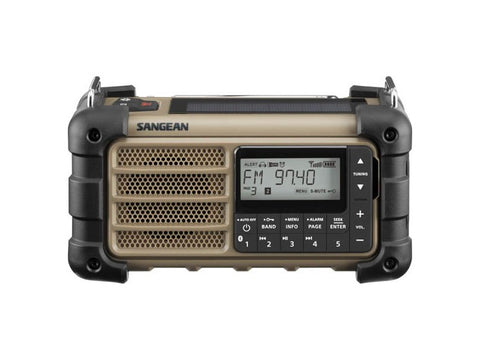 MMR-99 FM/AM Portable Utility Radio Rain/Dust/Shock Resistant - Desert Tan