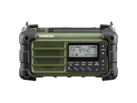 MMR-99 FM/AM Portable Utility Radio Rain/Dust/Shock Resistant - Forest Green