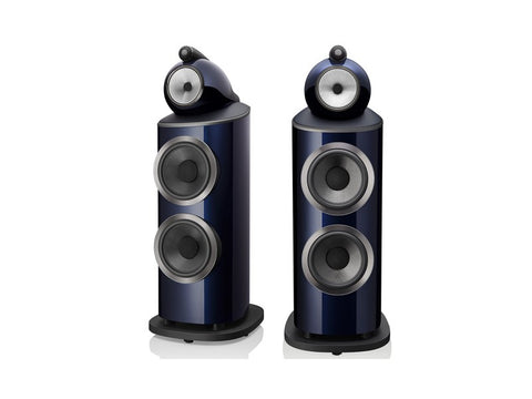 801 D4 Signature Floorstanding Speaker Pair Midnight Blue Metallic