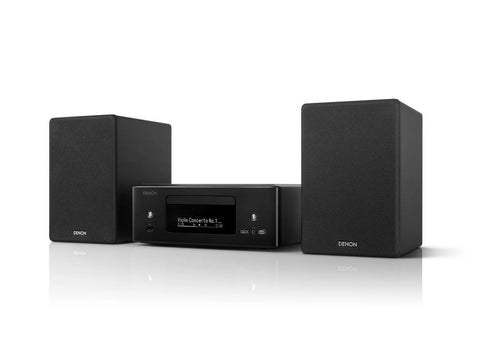 CEOL N12 Streaming Mini HiFi System with Speakers Black CD player Radio HEOS