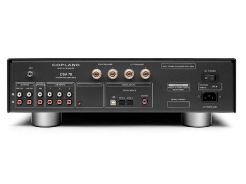CSA70 Integrated Amplifier 2x70W DAC Phono MM Black