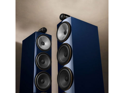 702 S3 Signature 3-way Floorstanding Speaker Pair Midnight Blue Metallic
