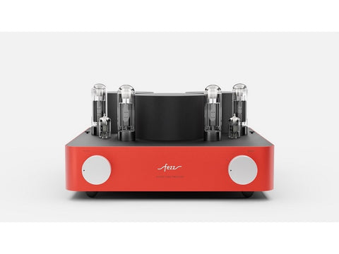 Silver Luna Prestige Stereo Tube Amplifier Burning Red