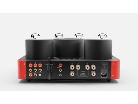 Titania Evolution Stereo Tube Amplifier Burning Red