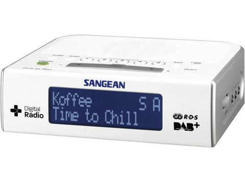 DCR-89 DAB+ FM RDS Digital Alarm Clock Radio White