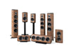 Sonetto V 3-way Floorstanding Vented Loudspeaker Pair Wood