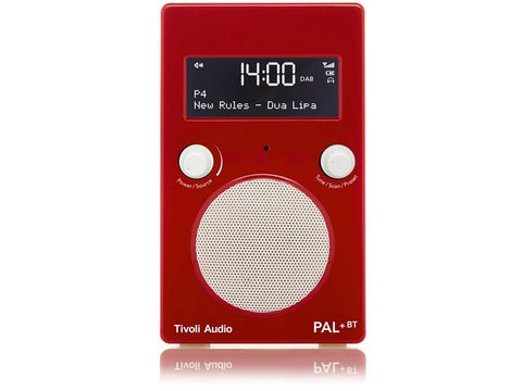 PAL+ BT Gen2 DAB/DAB+/FM Portable Radio with Bluetooth Red/White