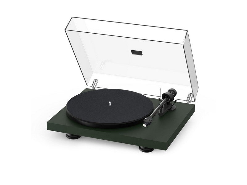 Debut Carbon Evo Turntable Satin Fir Green with Ortofon 2M Red Cartridge