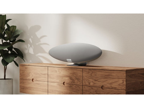 Zeppelin Wireless Smart Speaker Stereo System Pearl Grey with Alexa Built-in
