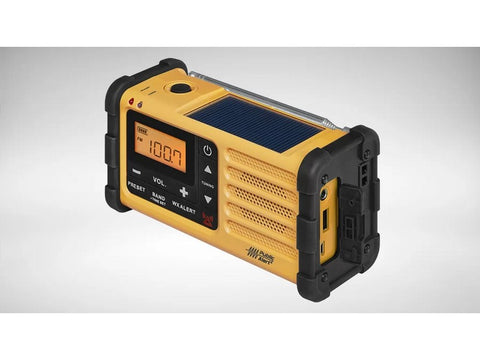 MMR-88 AM/FM Handcrank USB Solar Emergency Alert Radio Yellow