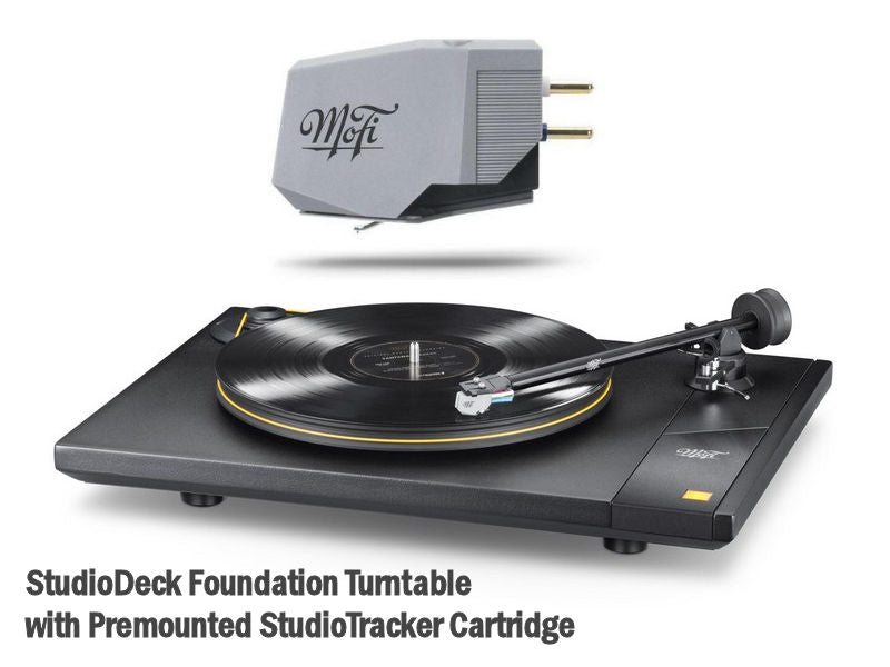 StudioDeck Foundation Turntable + Premounted StudioTracker Cartridge