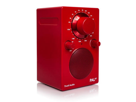 PAL BT Portable AM/FM Radio with Bluetooth Red