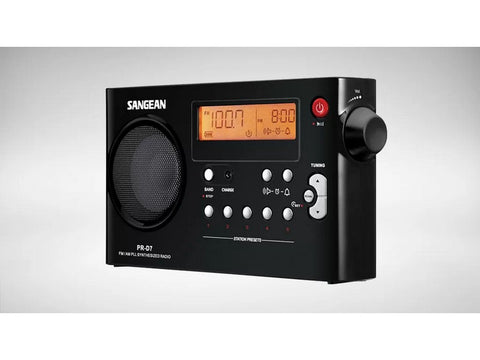 PR-D7 FM/AM/PLL Portable Radio Tuning Receiver Black