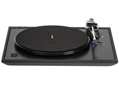 M500 Audiophile Manual Sub-chassis Turntable Black Plate with Ortofon 2M Blue Cartridge & Dustcover