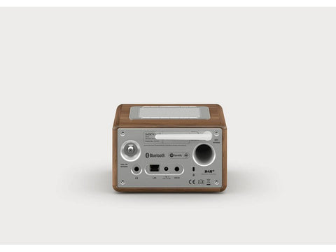 RELAX compact design radio with FM/DAB+ Walnut