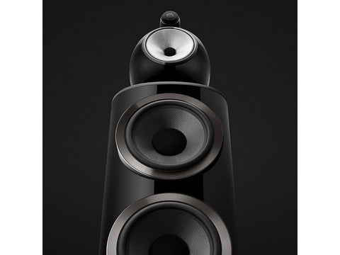 801 D4 Floorstanding Speaker Pair Gloss Black