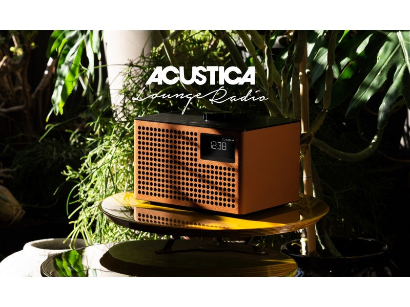 Acustica Lounge Radio FM/DAB+ BT Speaker Line-in Alarm Clock Cognac