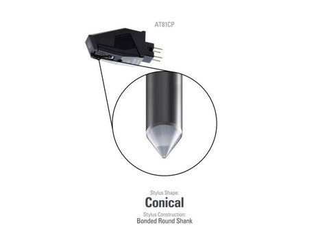 AT81CP Conical Cartridge for P-mount Turntables