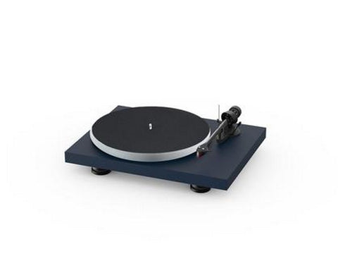 Debut Carbon Evo Acryl Turntable Satin Steel Blue with Ortofon 2M Red Cartridge