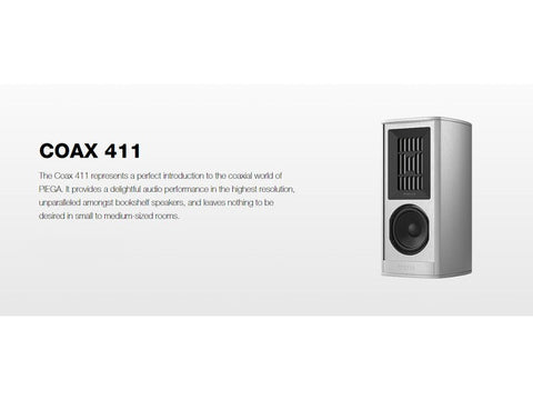 Coax 411 Gen2 3-way Bookshelf Speaker Pair Silver