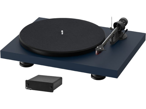 Debut Carbon Evo Turntable Satin Steel Blue with Phono Box