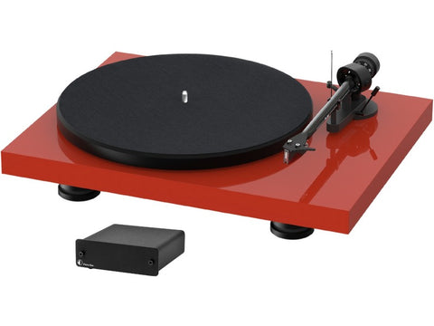 Debut Carbon Evo Turntable High Gloss Red with Phono Box