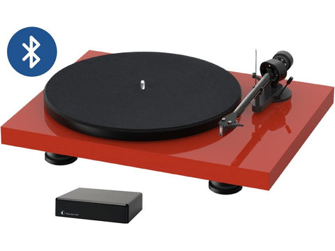 Debut Carbon Evo Turntable High Gloss Red with Phono Box E BT