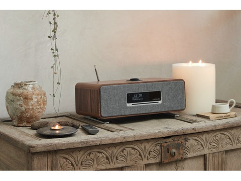 R3S Compact Music System Walnut