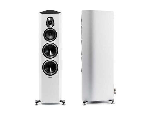 Sonetto V 3-way Floorstanding Vented Loudspeaker Pair White