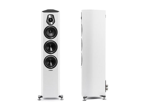 Sonetto III 3-way Floorstanding Loudspeaker Pair White