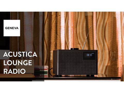 Acustica Lounge Radio FM/DAB+ BT Speaker Line-in Alarm Clock Black
