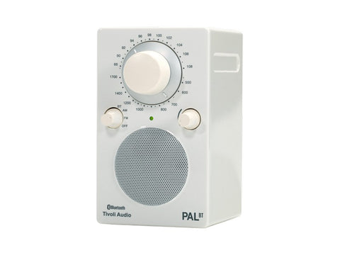PAL BT Portable AM/FM Radio with Bluetooth White