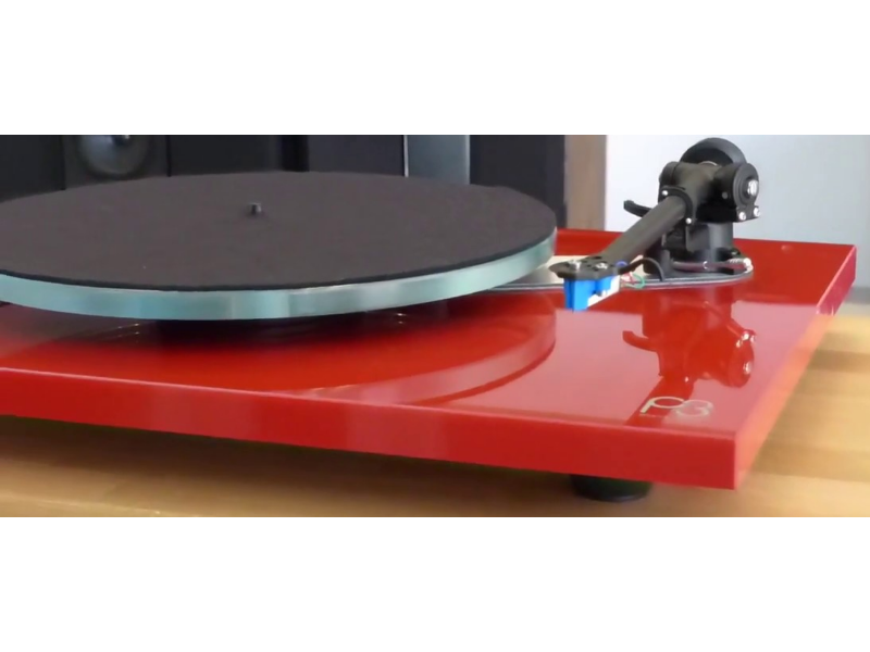 Rega Planar 3 Turntable Gloss Red with Factory Fitted with Exact