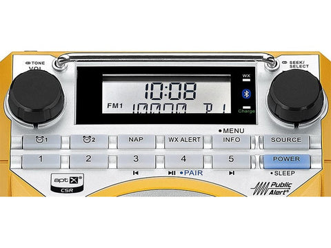 U4 AM/FM Ultra Rugged Rechargeable Digital Tuning Radio Yellow