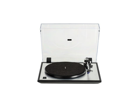 M500 Audiophile Manual Sub-chassis Turntable Silver Plate with Ortofon 2M Blue Cartridge & Dustcover