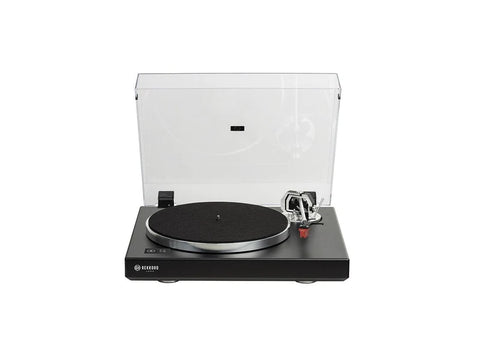 M600 Audiophile Manual Sub-chassis Satin Black Turntable with Ortofon Quintet Red Cartridge & Dustcover